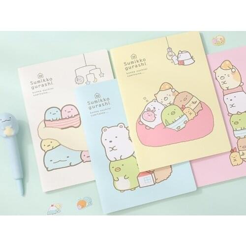 New Kawaii Animal Car Line Book Creative Cartoon Student Notebook Hand Ledger School Supplies Notebooks and Journals Lovedoki
