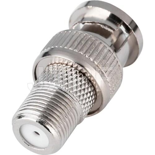 JXRF BNC Male Plug to F Female Jack Adapter Coax Connector Coupler adapters CCTV Camera