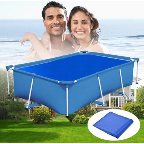 Rectangular Swimming Pool Cover Oxford Cloth Pools Rain Dustproof Cover Floor Pad For Outdoor Villa Heat Shield Dust Pool Cover