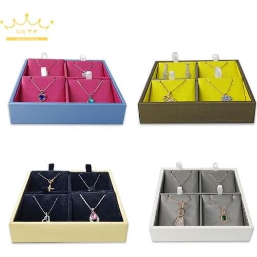 Multi-color Pendant Storage Containers High Quality Necklace Organizer Jewelry Display Tray Necklace Tray Pendant Holder