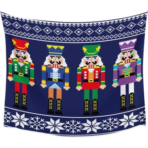 Christmas Nutcracker Tapestry Cover Beach Towel Picnic Yoga Mat Home Decoration