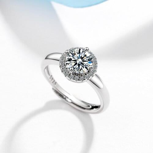 S925 Sterling Silver Jewelry Adjustable Size Open Ring Sterling Silver Ring wedding rings for couples