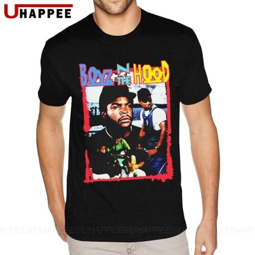 Grey Boyz N The Hood Tee Shirt for Men Plus Size Short Sleeved Pure Cotton O-neck T-Shirt