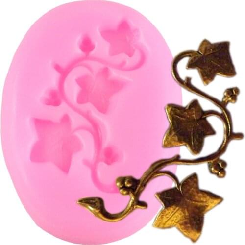 Leaf Silicone Mold Ivy Vine Relief Fondant Molds Cake Decorating Tools Chocolate Gumpaste Candy Moulds Resin Clay Jewelry Mould