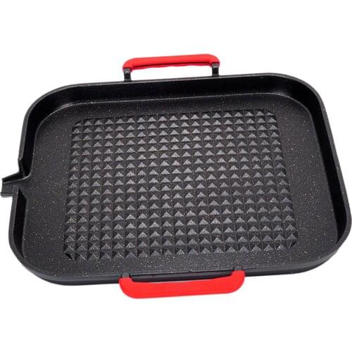 Grill Pan Oven Skillet Indoor Outdoor Camping Barbecue Steak Fish Frying Pan