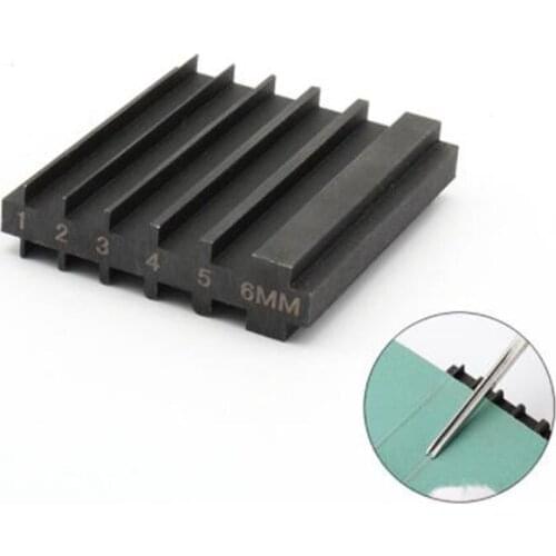 Steel Double Side Repair Tool For Sharpening Knife Wide Shovel Cutting Leather Thinner Edge Skiving Tool Leathercraft Accesories