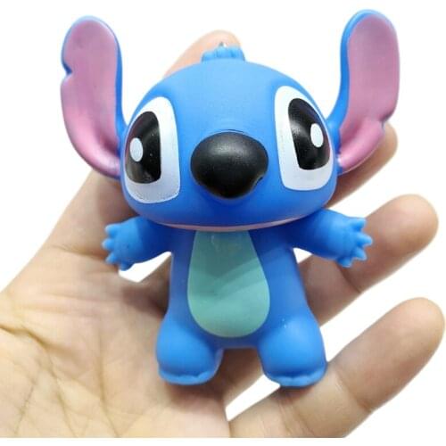 Stitch Disney Cartoon Anime Figure Vinyl Toy Doll Kids Keychain Pendant Backpack Accessories Creative Birthday Christams Gift