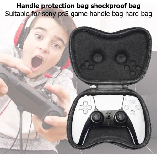 EVA Portable Controller Storage Bag Carrying Dustproof Portable Decor for PS5 Zipper Gamepad Protective Carry Case