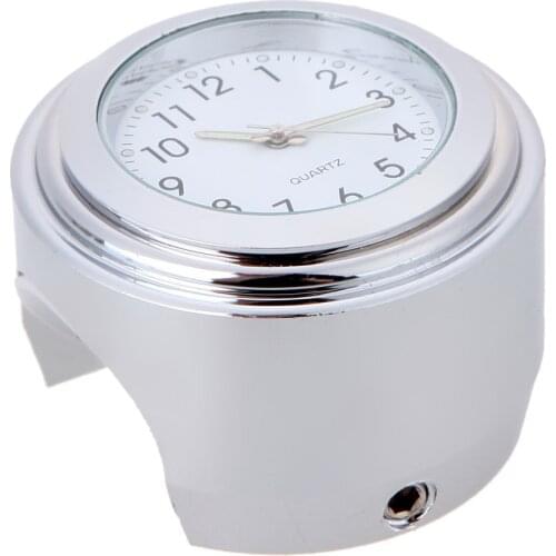 Universal Waterproof 7/8 Motorcycle Bike Handlebar Mount Clock Watch Aluminum Alloy Fashion Bicycle Moto Parts Accessories