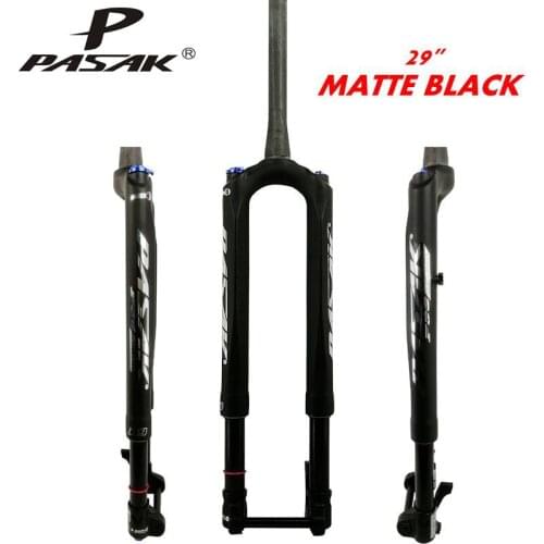 Bicycle Carbon Fork Mountain Bike Air Fork RS1 ACS Solo Air Predictive Steering Suspension Fork 27.5/29er MTB Bike Fork 100mm