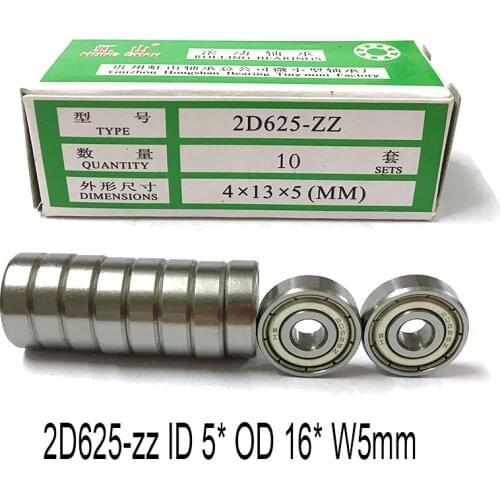 WEDM Parts Hongshan Pulley Screw Ball Bearing 2D625-zz ID 5* OD 16* W5mm for CNC Wire Cut EDM Machine