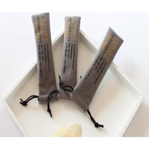 High quality velvet jewelry pen pouch custom recording pen ball pen lip gross storage and packaging bag