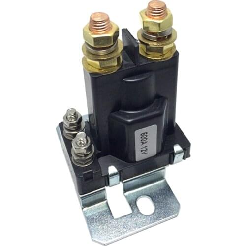 12VDC 500A AMP Heavy Current 4 Pin SPST Car Auto Start Relay Contactor Double Batteries Isolator Off On Control
