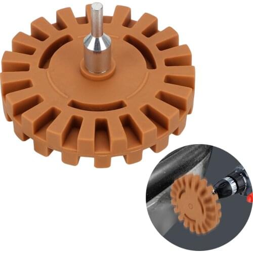 20mm 1/4" Shank Rubber Eraser Whee Polishing Wheel Decal Remover For Car Glue Stickers And Decals Auto Repair Paint Tool