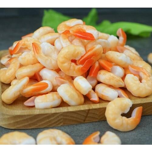 5pcs Artificial Food Simulate Shrimp Decorative Food Model Fake Food Food Shape Home Decoration for Photography or Party Decor