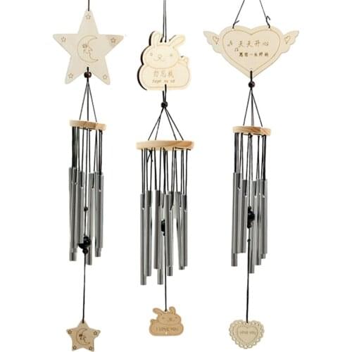 8 Tubes Wind Chimes Metal Wind Bells Door Decoration Handmade Wind Chimes Ornament Garden Patio Outdoor Wall Hanging Home Decor