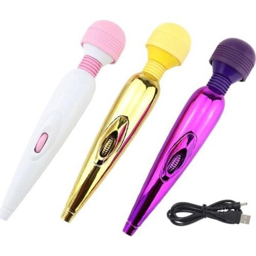 AV Magic Wand G Spot Massager USB Charge Small Stick Vibrators for Women Female Sexy Clit Vibrator Adult Sex Toys for Woman
