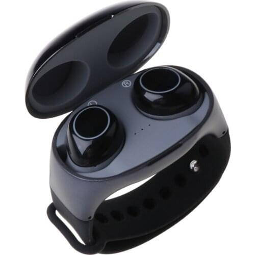 HM50 TWS 2In1 Bluetooth5.0 Wireless Headset Handsfree Earbuds Wristband Bracelet