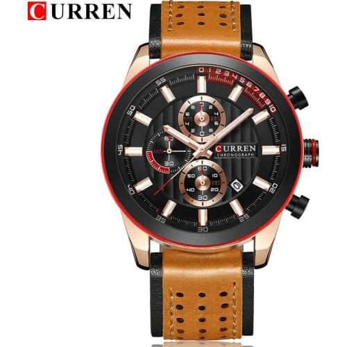 CURREN Watch Men Stopwatch Chronograph Waterproof Clock Mens Watches Top Brand Luxury Casual Sport Quartz Watch Relogio Masculin