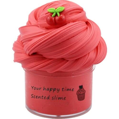 DIY Slime Supplies Fruit Slime Aromatherapy Pressure Children Slime Toy To Antistress Ball Squeeze Mochi Toys Educational Toy f5
