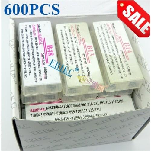 ERIKC Gasket 600 pcs CR Injector Adjust Shim Kits B11 B12 B13 B14 B16 B22 B25 B26 B31 B48 Repair for Bosch series inyector