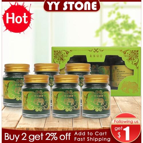 30g Hot Gold Elephant Balm Thailand Grass Muscle Pain Relief Soothe itchy mosquite bite scald