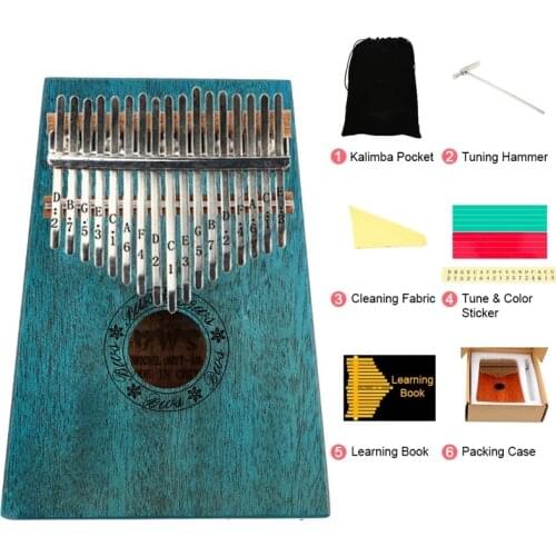 Kalimba 17 Key Portable Thumb Finger Piano Mahogany Musical Instruments Calimba Mbira for Child Adult Beginner Kalimba