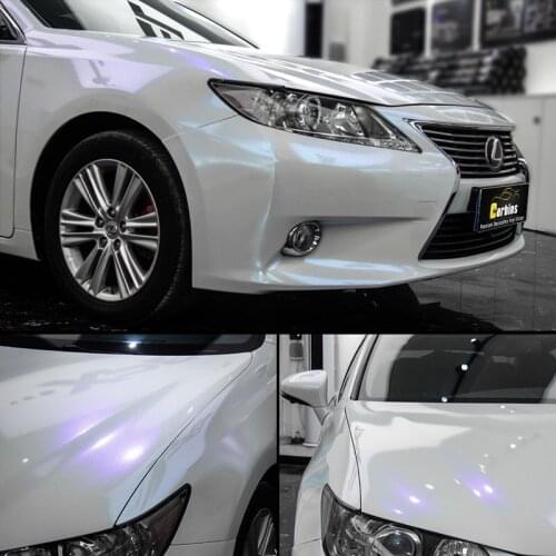 CARBINS White to Purple Color Vinyl Wraps for Cars Decoration Sign Making Advertising Material Factory Production