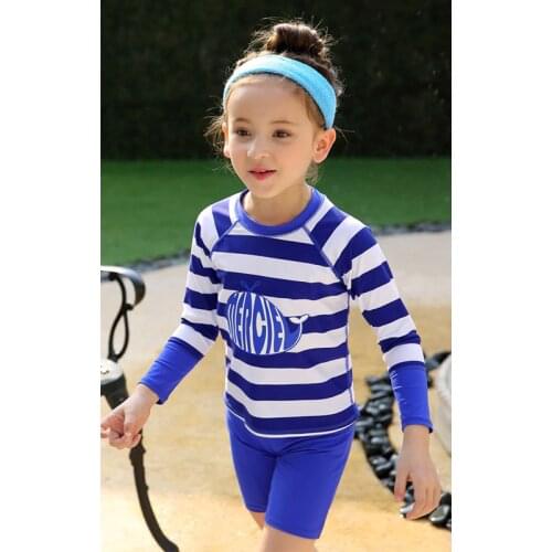Vivo-biniya Kids Long Sleeve Rash Guard Set of 3 UV Sun Protection UPF50+ Beach Shirt Boys Girls Swimming Suit Lycra Swimwear