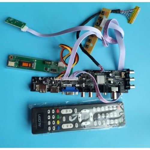 Kit For N154I2-L03/N154I2-L05 Digital remote Controller board Panel HDMI VGA 1 CCFL TV USB AV LCD DVB-C DVB-T 30pin 1280X800
