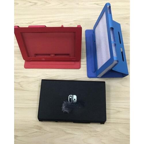 For nintendo ns switch leather protect console stand case adjustable 3 colors
