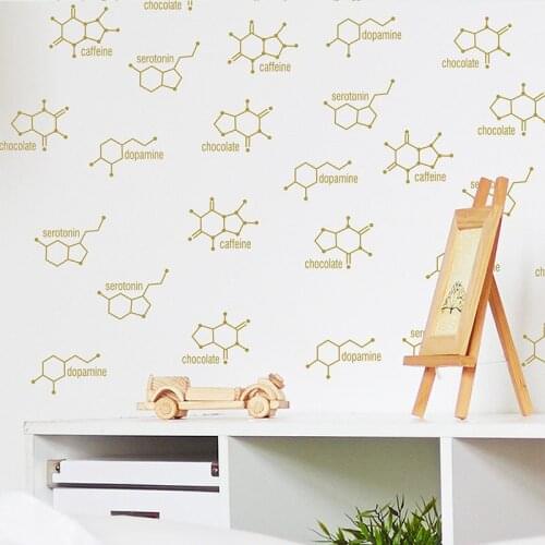 Creative Chemical Element Study Wall Stickers Home Decor Aesthetic Living Room Wallpaper Teenager Bedroom Art Decals Poster