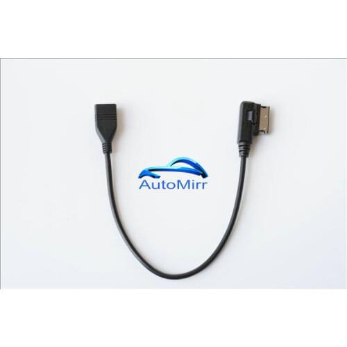 Media-in USB adapter cable Fit Audi AMI MMI VW Skoda SuperB MDI USB car Audio MP3 music interface Adapter A3 Golf MK7 MK6 GTI