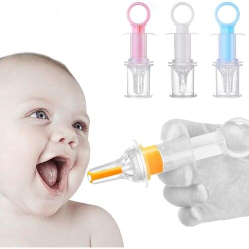 Baby Medicine Needle Feeder Pacifier Medication Utensil Feeding Squeeze Liquid Silicone Medicine Syringe Dropper Dispenser