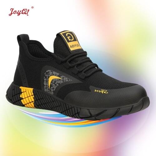 Men work shoes safety boots sneakers lace up breathable outdoor plus size 39-46 JOY-254