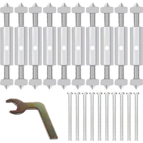 10pcs Set Screw Wrench Switch Socket Cassette Screw Support Rod Wall Mount Switch Box Secret Stash Repair Screw Secret Box