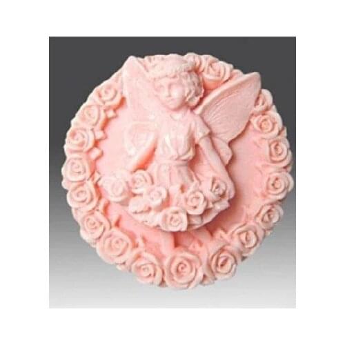 New Rose Floral Girl Craft Art Silicone Soap mold Craft Molds DIY Handmade soap molds
