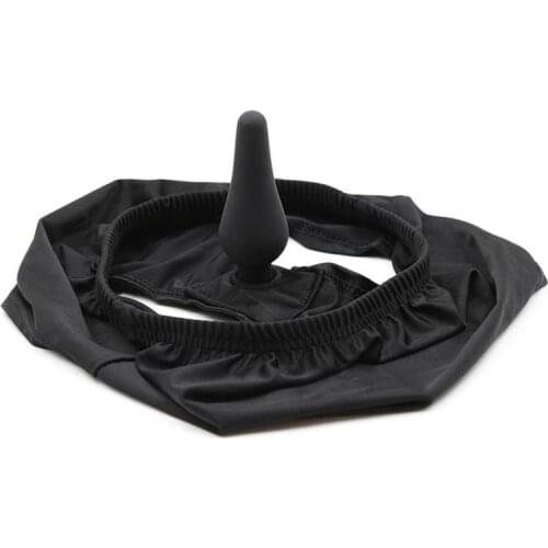 Wearing MasturTrapezeion Leather Pants For Women Toys Couples Sex Products Shorts Stretch Pants Anal Plug