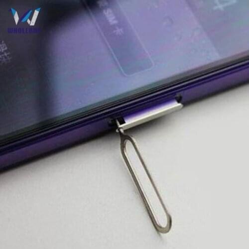 Wholesale New Sim Card Pin Needle Cell Phone Tool Tray Holder Eject Metal Retrieve Card Pin for IPhone Huawei Samsung 50000pcs