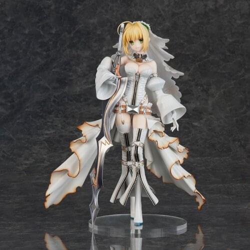 Flare Fate Grand Order Saber Nero Claudius Bride PVC Action Figure Stand Anime Figure Japanese Collection Model Doll