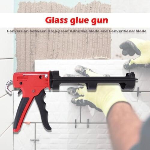 DURATEC Manual Caulking Gun Durable Glass Glue Rubber Guns Sealant Paint Finishing Tools Glue Seals for Doors and Windows