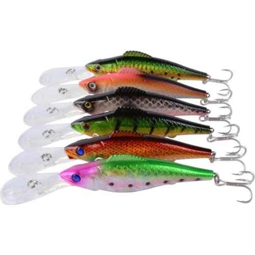 Fishing Lures 12.6cm/14.76g Minnow Floating Plastic Simulation Hard Bait ABS Plastic High Quality Fishing Lure 5 Colors