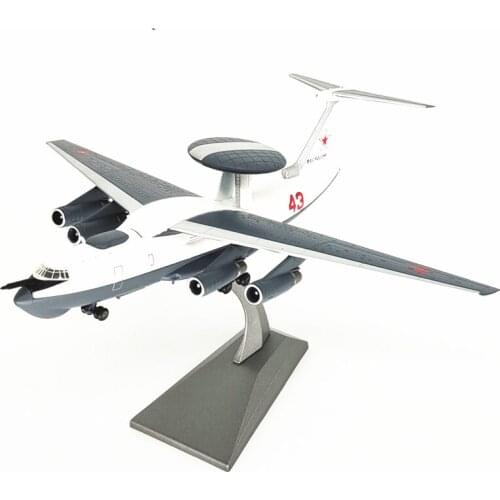 Plane Model Toy 1/200 Scale Russia Early warning aircraft A-50M Diecast Alloy Aircraft collectible display