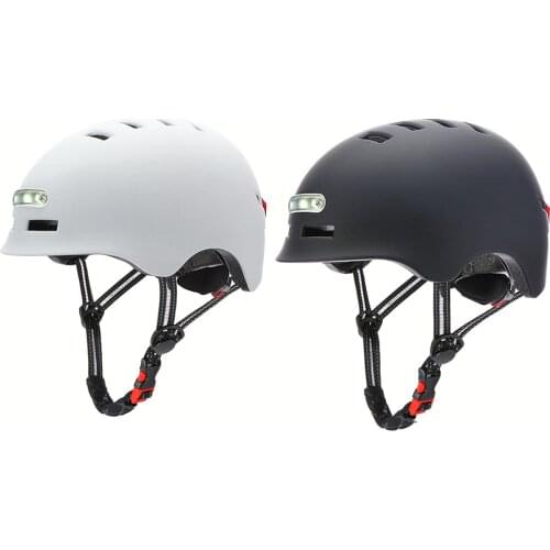 Helmet with Light Warning Integrated Bicycle Balance Car Helmet Outdoor Sports Electric Car Scooter Riding Cap