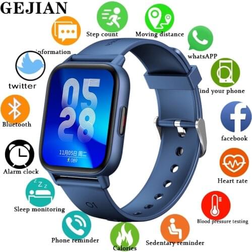 Smart Watch Men Body Temperature IP67 Waterproof Fitness Tracker 1.69 inch Touch Screen Sports Smartwatch women For Android Ios