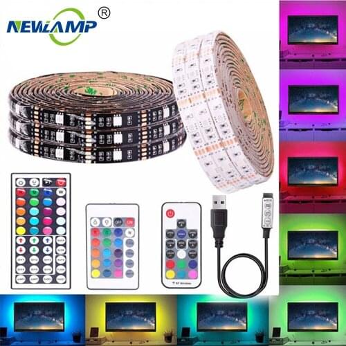 LED Strip Light DC5V RGB 5050RGB 30LEDs/M Flexible Light Lamp 0.5M/1M/2M/3M/4M/5M use USB Control for TV and Computer Backgroun