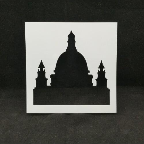 Castle Layering Stencils Drawing Color Spray stencil DIY Scrapbook photo album Decorative Embossing DIY Card Crafts