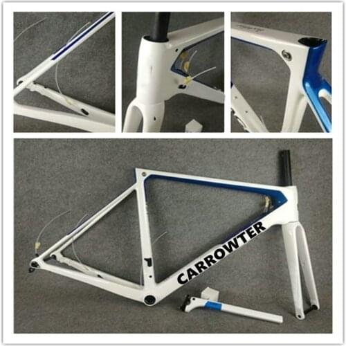 White Blue Carrowter V3Rs Disc Disk Carbon Road Frame Bicycle Frameset 6 Colors Glossy