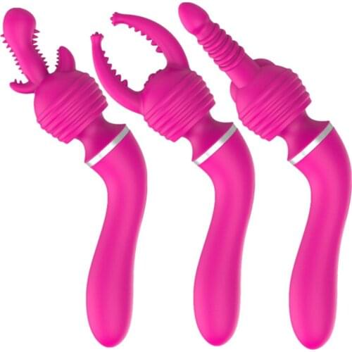 10 Mode Vibrator cap USB Magic Wand massager Clitoris Stimulator Silicone Female Masturbator G Spot Sex Toy vibrators for Women