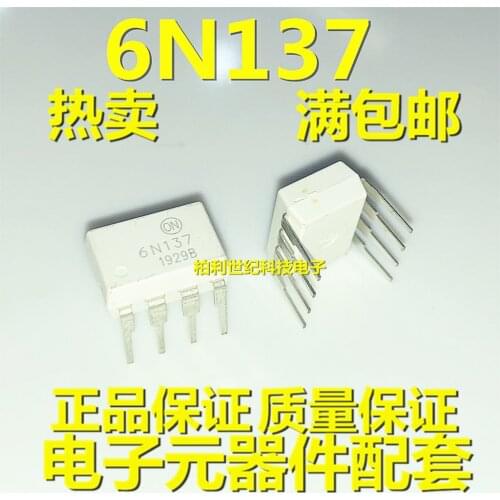 100% New&Original ON 6N137M 6N137 DIP8 10pcs/lot